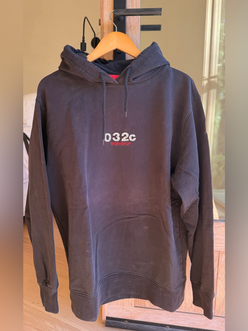 Workshop Republic Clothing Black Pullover Hoodie